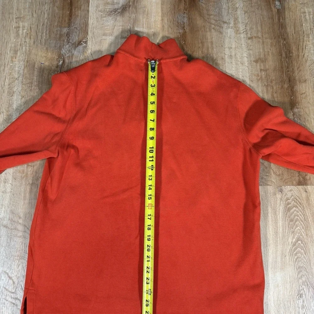 Vintage Polo Ralph Lauren Sweater Mens Large Estate Rib 1/4 Quarter Zip Cotton